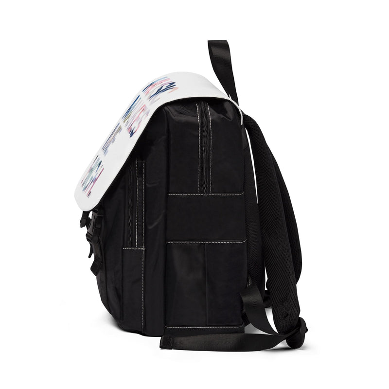 MMMH Backpack: White | Flowers