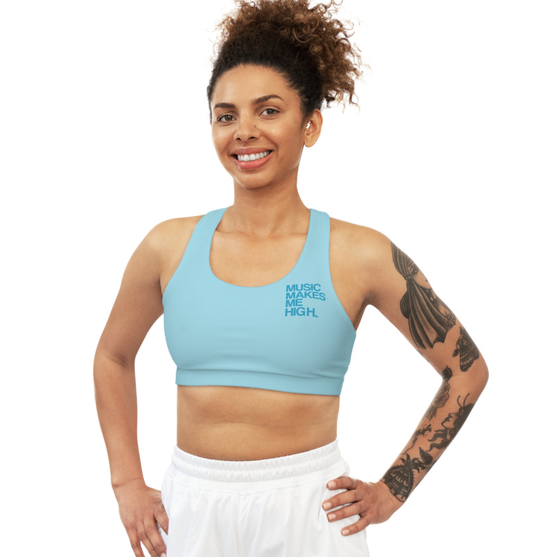 MMMH Sports Bra: Light Turquoise | Turquoise