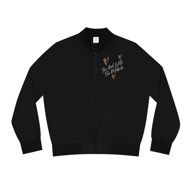 TGWTN Women's Bomber Jacket: Brown/White | Black