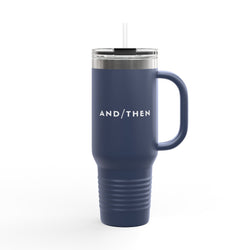 IJTT Insulated Mug: At Slash White | Navy