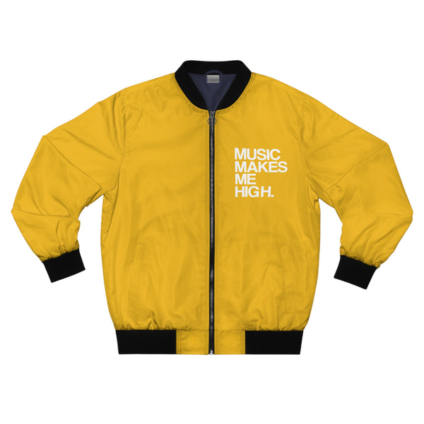 MMMH Unisex Bomber Jacket: Yellow | White