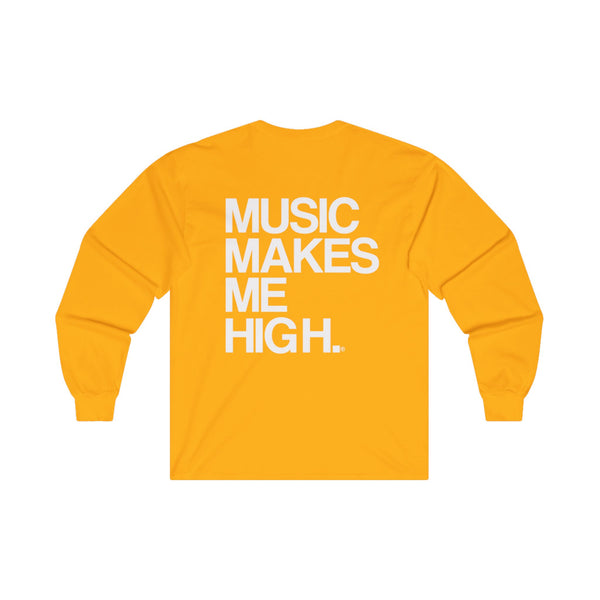 MMMH Unisex Long Sleeve Tee: Gold | White