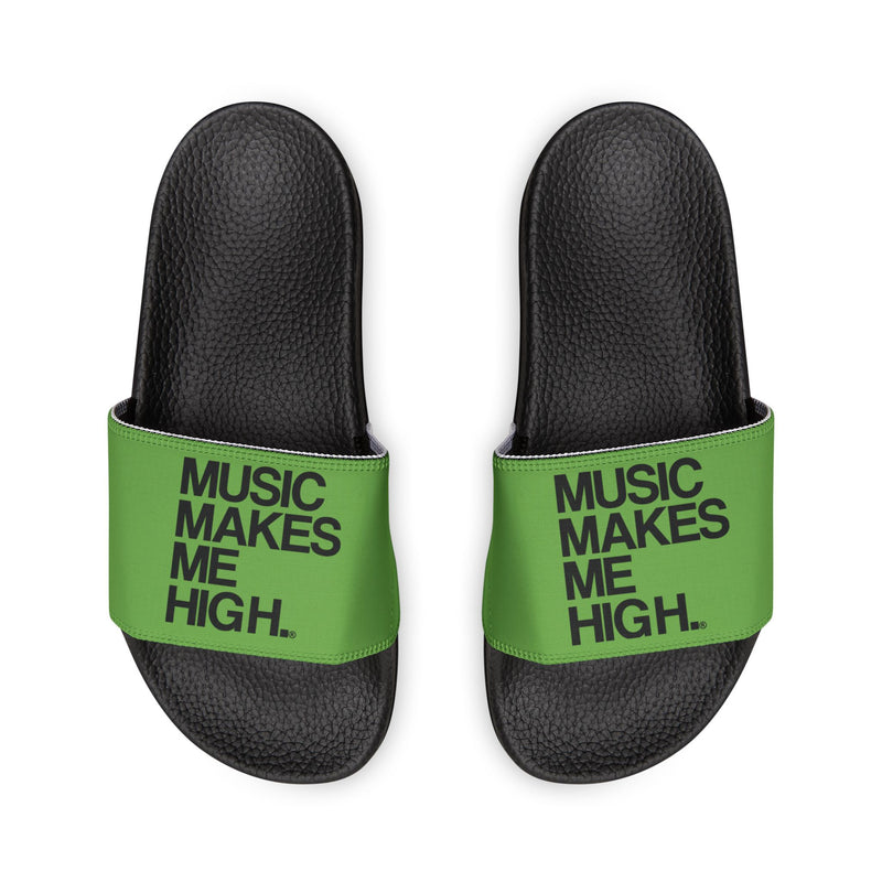 MMMH Unisex Slides: Green/Black | Black