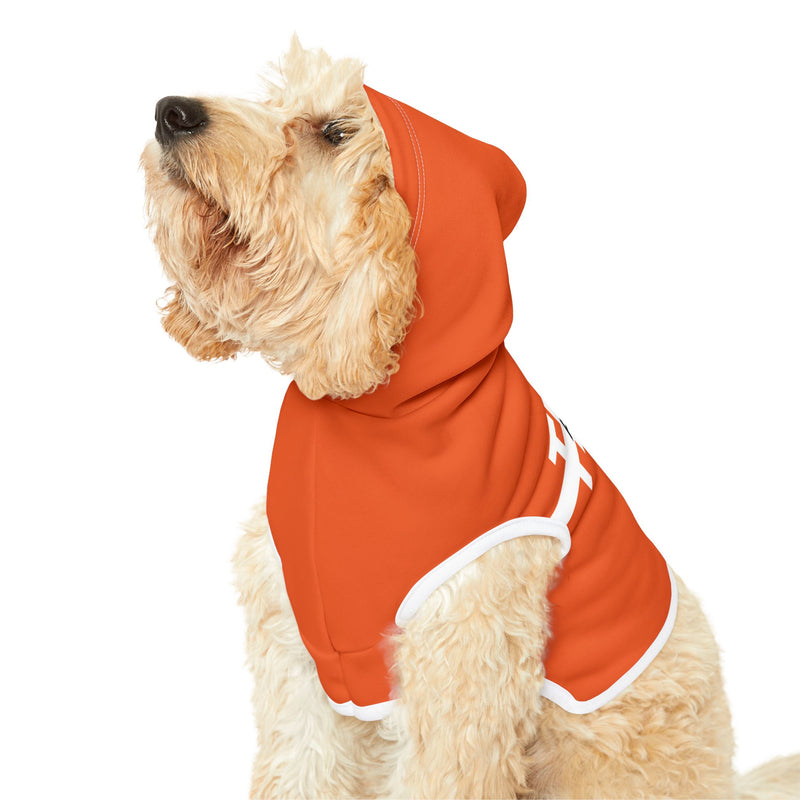 IJTT Pet Hoodie: AT Strike White | Orange