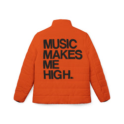 MMMH Women’s Puffer Jacket: Orange | Black