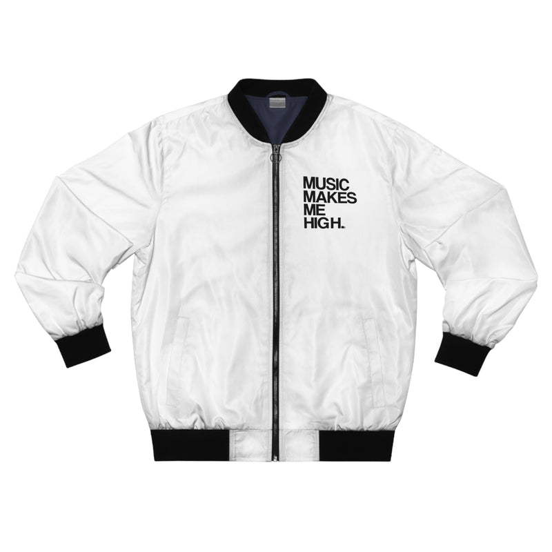 MMMH Unisex Bomber Jacket: White | Black