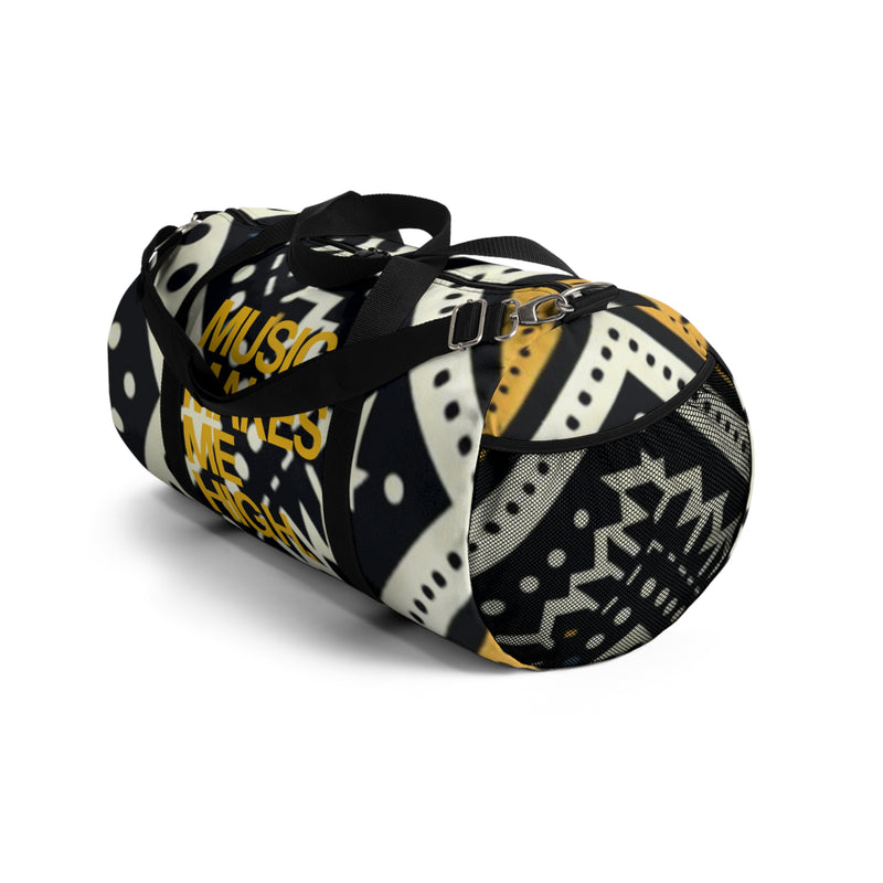 MMMH Duffel Bag: Black Abstract | Yellow