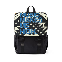 MMMH Backpack: Black Abstract | Blue