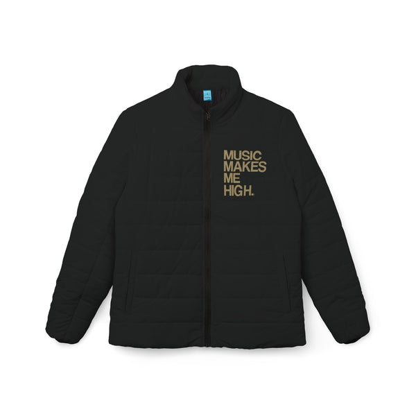 MMMH Women’s Puffer Jacket: Black | Gold