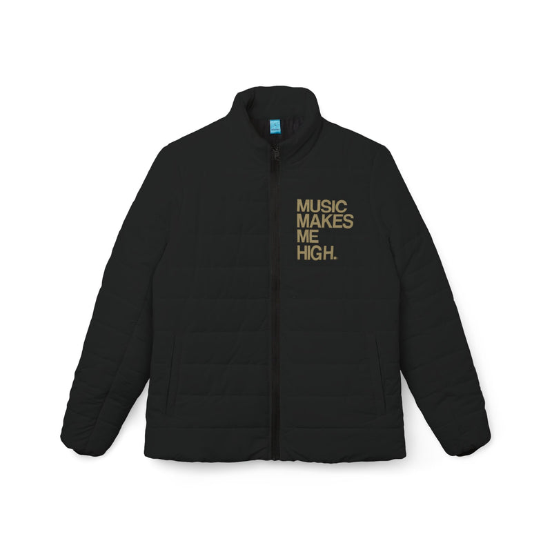 MMMH Women’s Puffer Jacket: Black | Gold