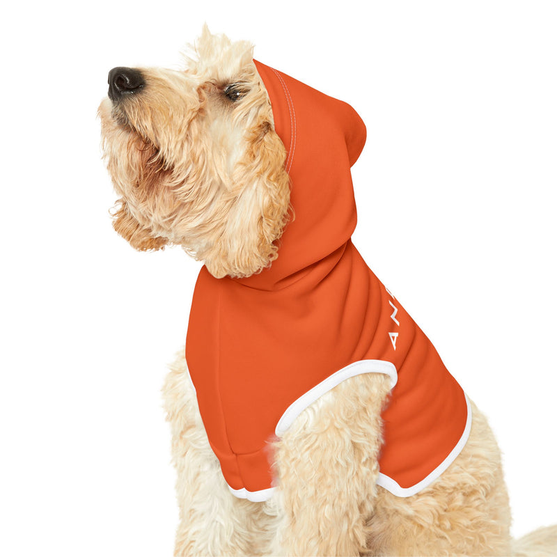 IJTT Pet Hoodie: AT Slash White | Orange