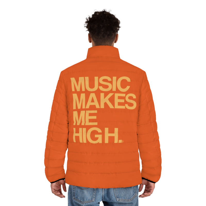 MMMH Men's Puffer Jacket: Orange | Light Orange