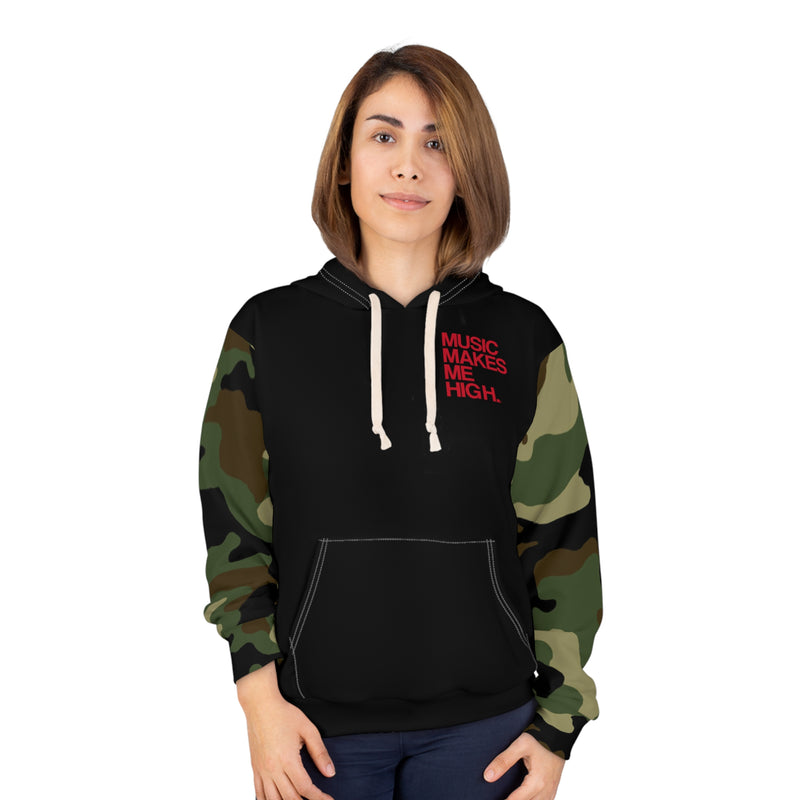 MMMH Unisex Hoodie: Camo/Black | Red