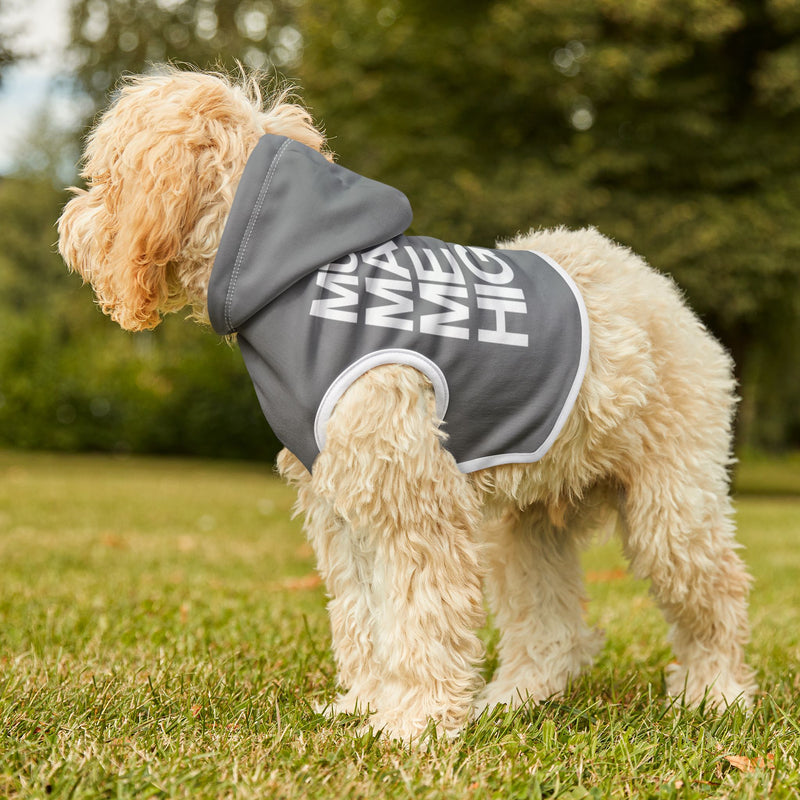 MMMH Pet Hoodie: Grey | White