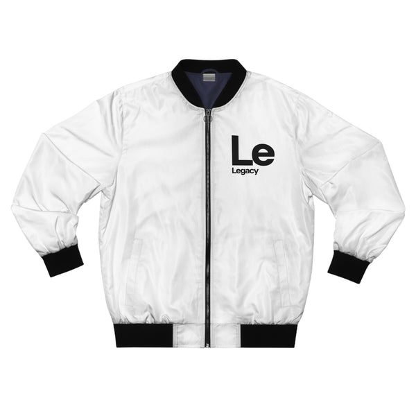 NOVL Unisex Bomber Jacket: Legacy White | Black