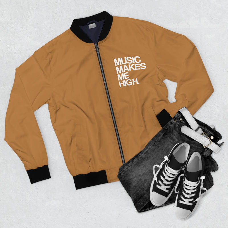 MMMH Bomber Jacket: Light Brown | White Lettering