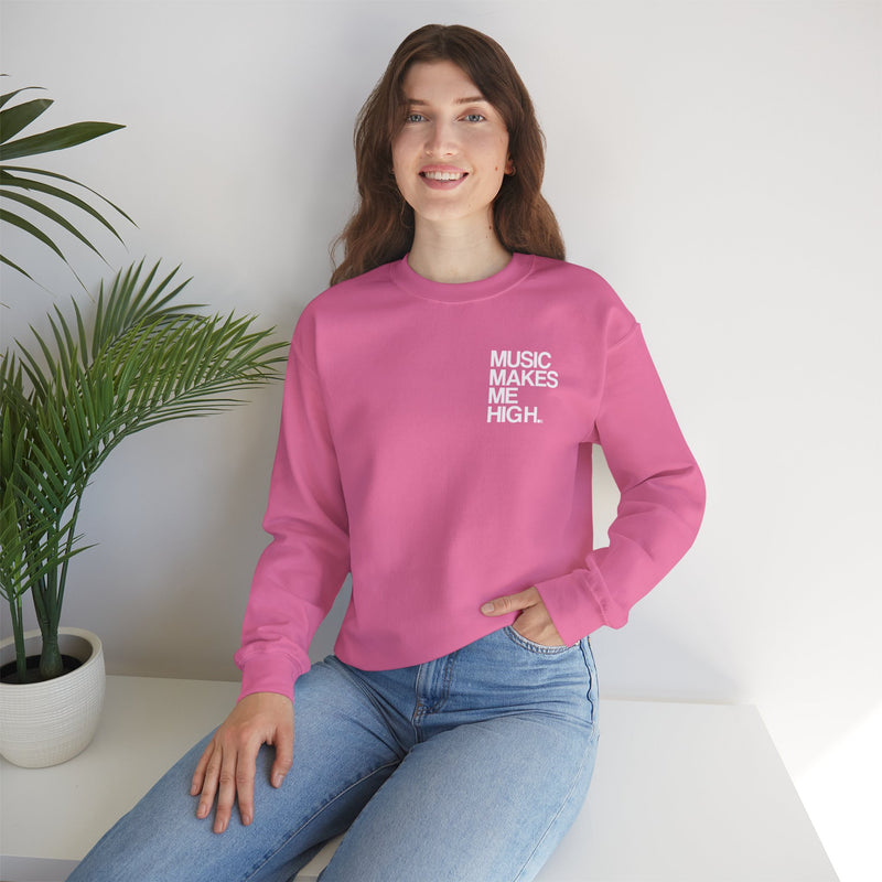 MMMH Unisex Sweatshirt: Safety Pink | White Lettering