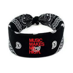 MMMH Bandana: Black | Red