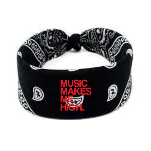 MMMH Bandana: Black | Red