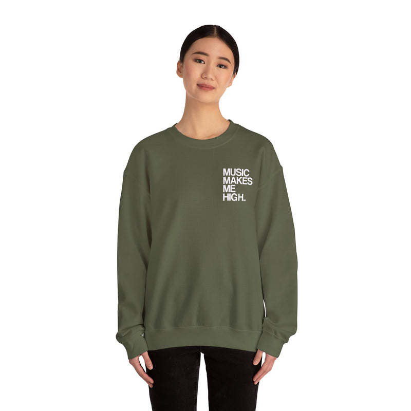 MMMH Unisex Sweatshirt: Military Green | White