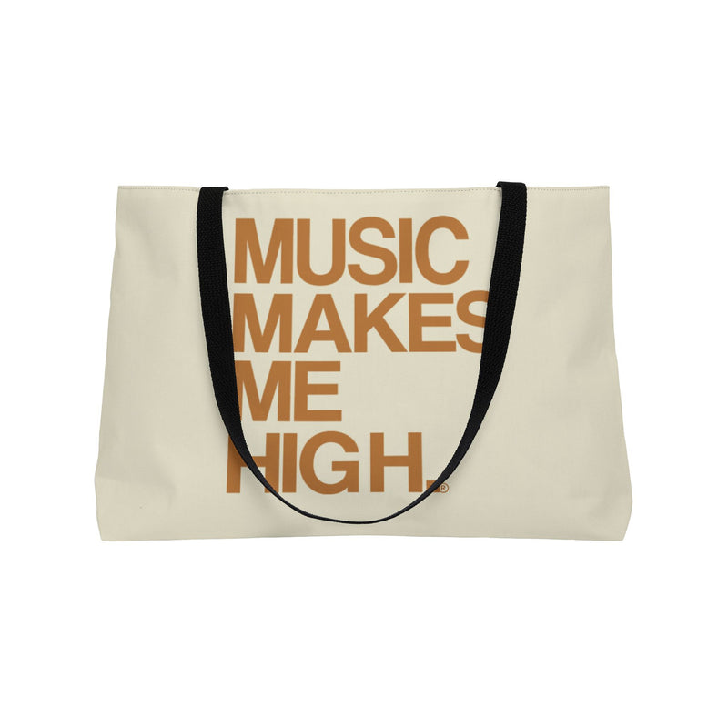 MMMH Weekender Bag (Black Handle): Beige | Light Brown