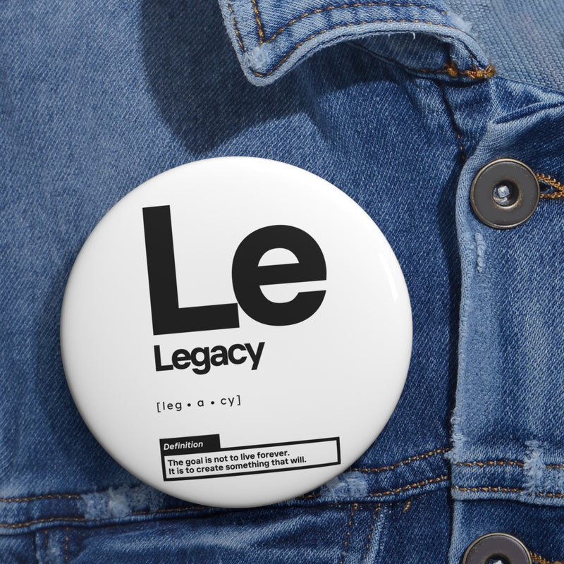 NOVL Round Pin: Legacy White | Black