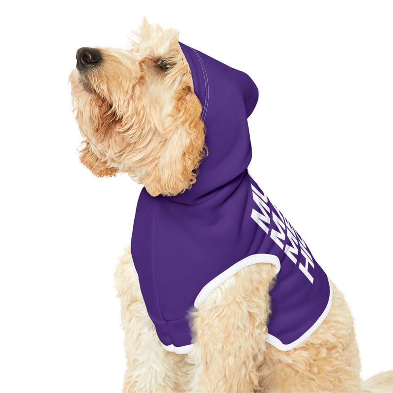 MMMH Pet Hoodie: Purple | White