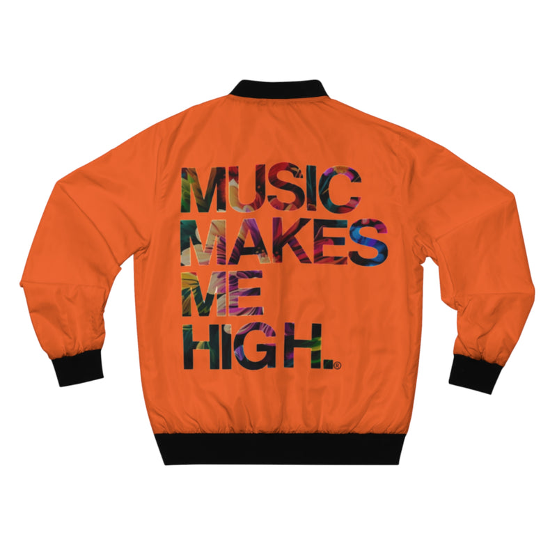 MMMH Unisex Bomber Jacket: Orange | Floral