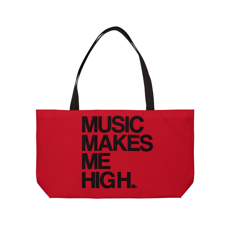 MMMH Weekender Bag (Black Handle): Red | Black