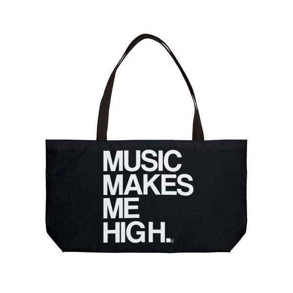 Copy of MMMH Weekender Bag (Black Handle): Black | White