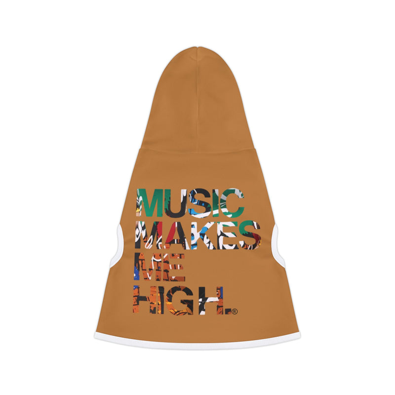 MMMH Pet Hoodie: Light Brown | Graffiti