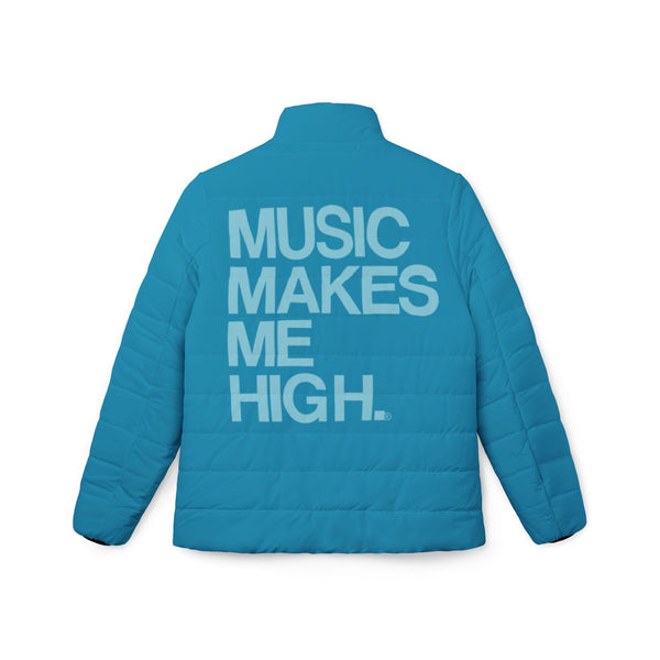 MMMH Women’s Puffer Jacket: Turquoise | Light Turquoise