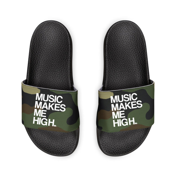 MMMH Unisex Sandals: Camo/Black | White