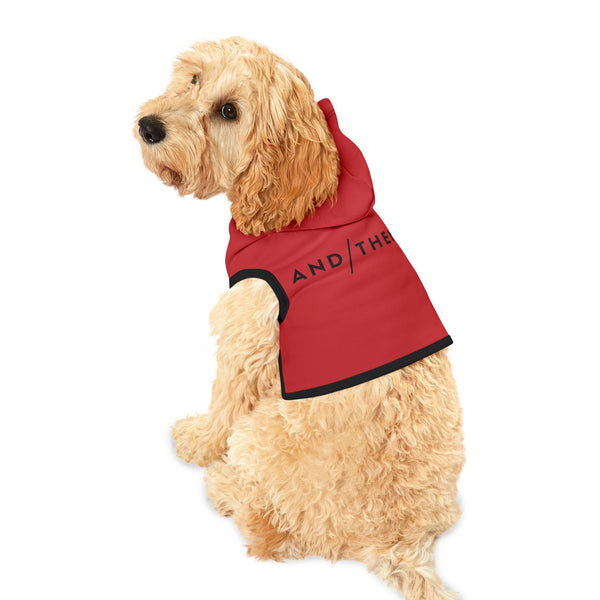 IJTT Pet Hoodie: AT Slash Black | Red