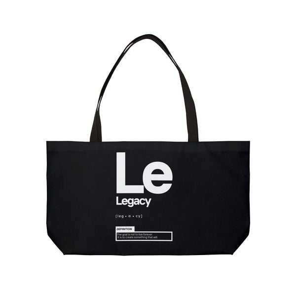 NOVL Weekender Bag (Black Handle): Legacy Black | White