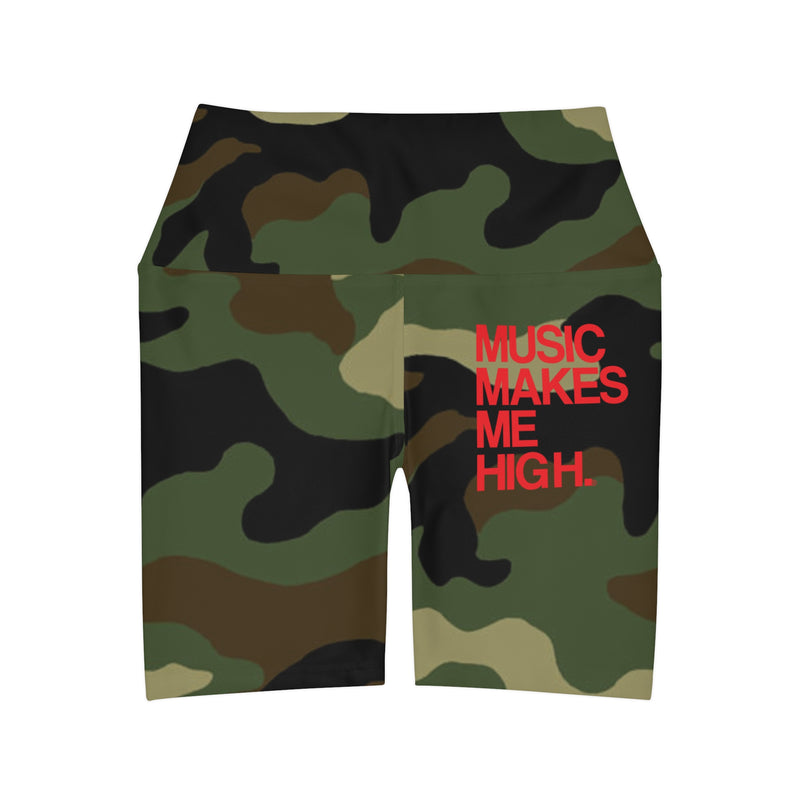 MMMH Yoga Shorts: Camo | Red