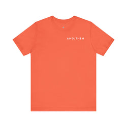 IJTT Unisex T-Shirt: AT Slash White | Coral