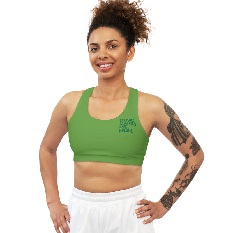 MMMH Sports Bra: Green | Dark Green