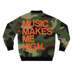 MMMH Unisex Bomber Jacket: Camo | Orange