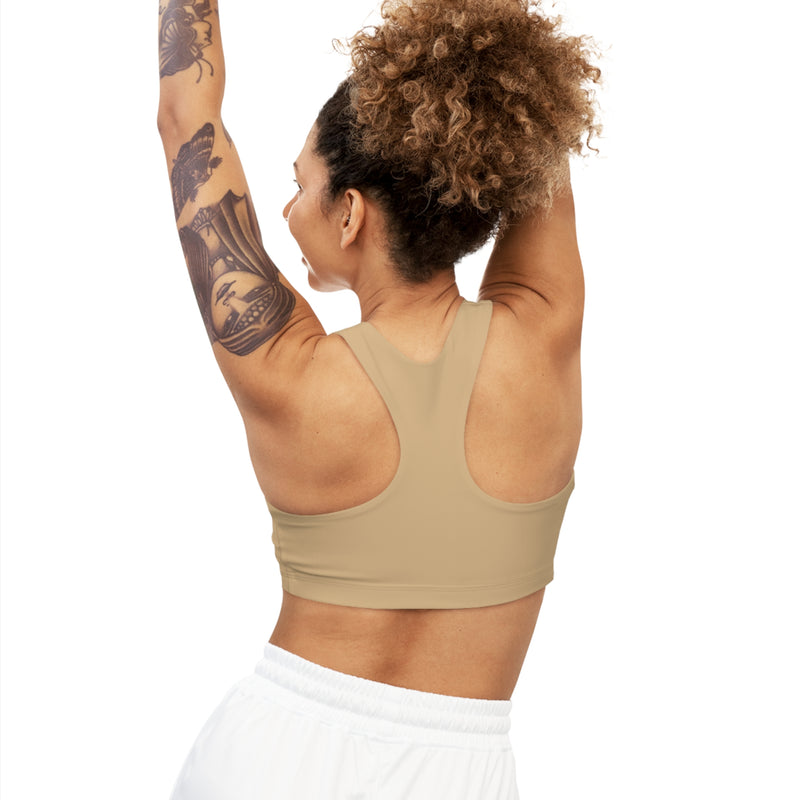 MMMH Sports Bra: Tan | Brown