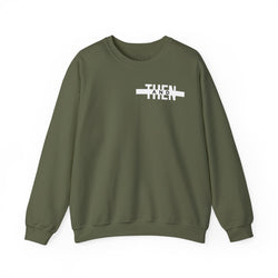 IJTT Unisex Sweatshirt: AT Strike White | Army Green