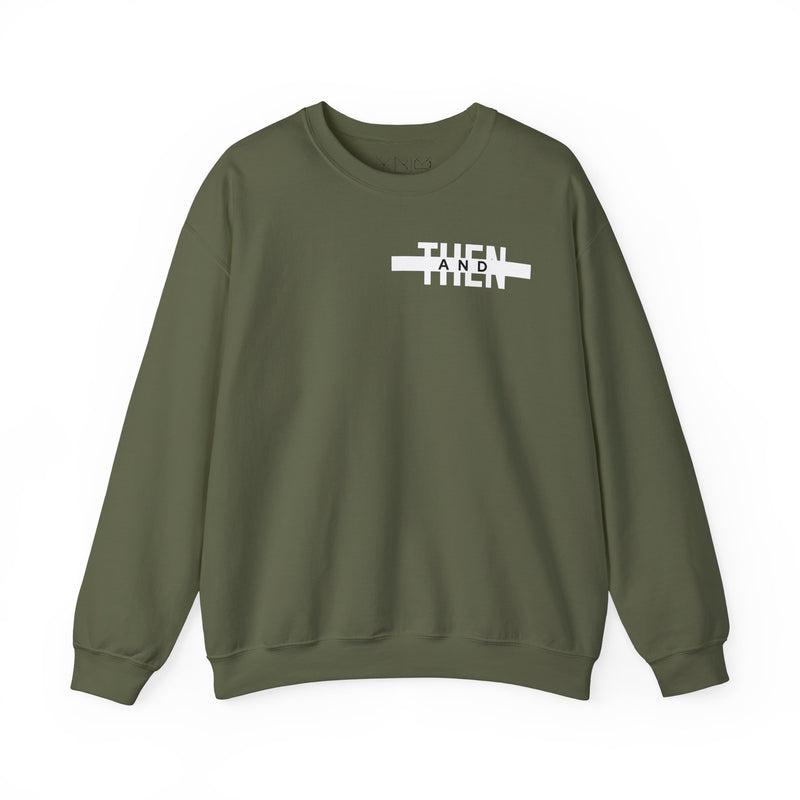 IJTT Unisex Sweatshirt: AT Strike White | Army Green