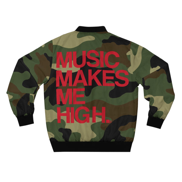 MMMH Unisex Bomber Jacket: Camo | Red