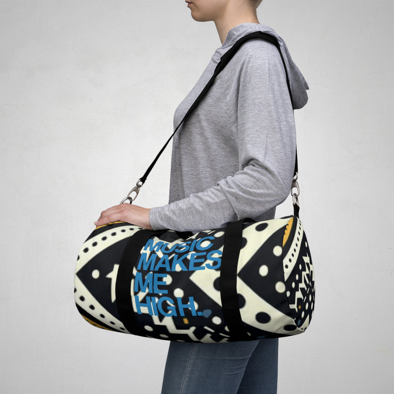 MMMH Duffel Bag: Black Abstract | Blue