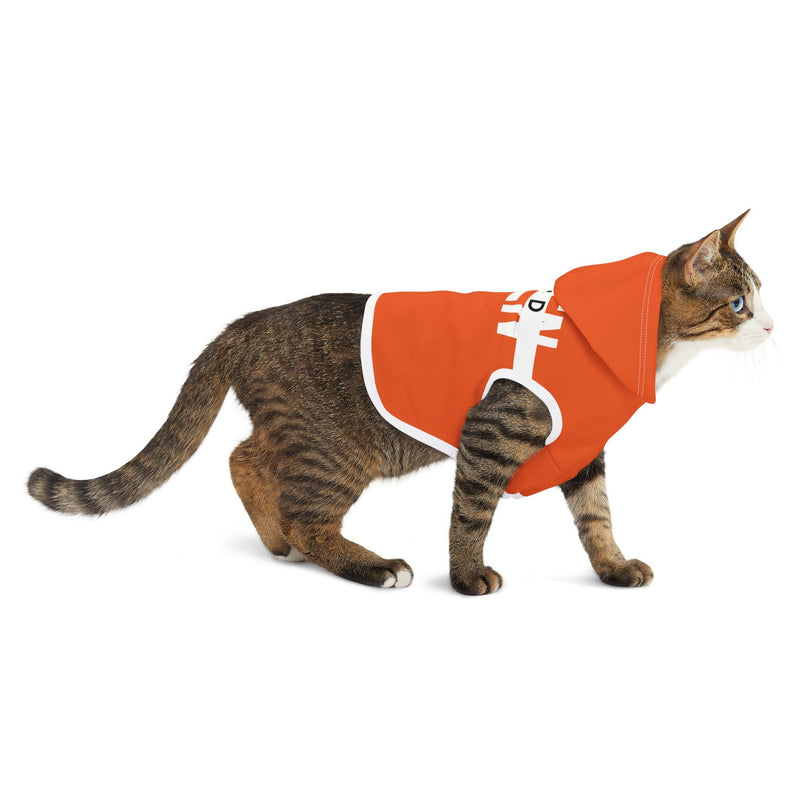 IJTT Pet Hoodie: AT Strike White | Orange