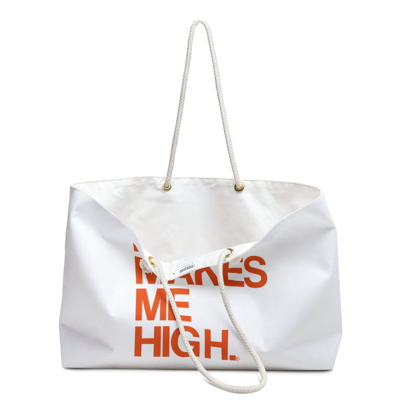 MMMH Weekender Bag (Rope Handle): White | Orange