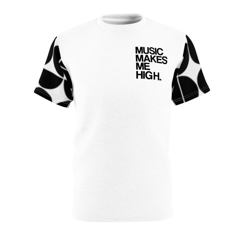 MMMH Unisex T-Shirt: Black Geo/White | Black