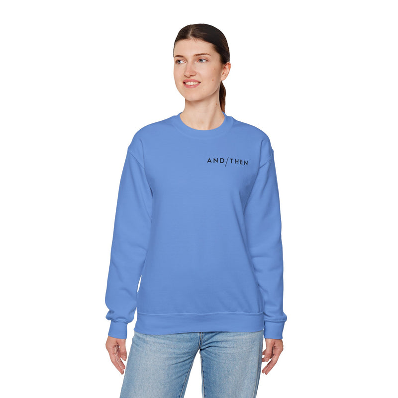 IJTT Unisex Sweatshirt: AT Slash Black | Carolina Blue