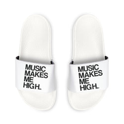 MMMH Unisex Slides: White/Black | Black