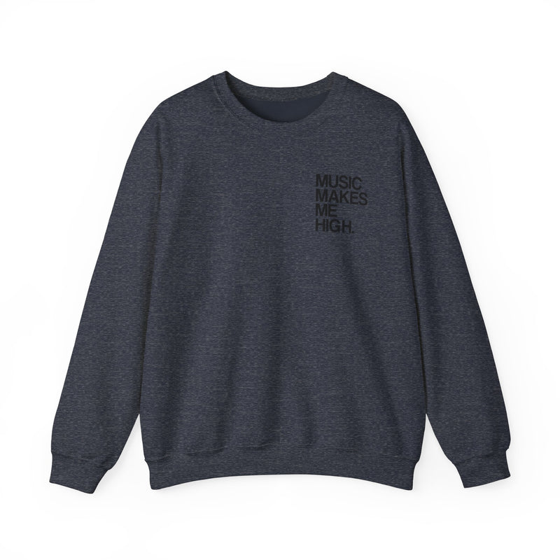 MMMH Unisex Sweatshirt: Heather Sport Dark Navy | Black Lettering